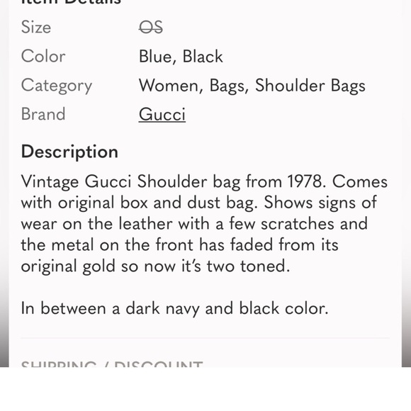 Gucci vintage 1978 two way leather bag /clutch with original box & dust bag - Picture 10 of 10